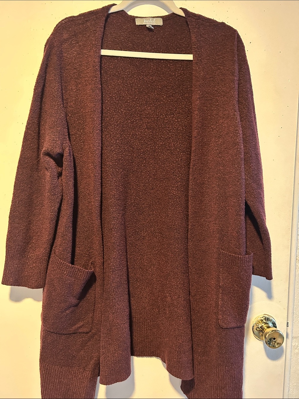 Dark purple sweater